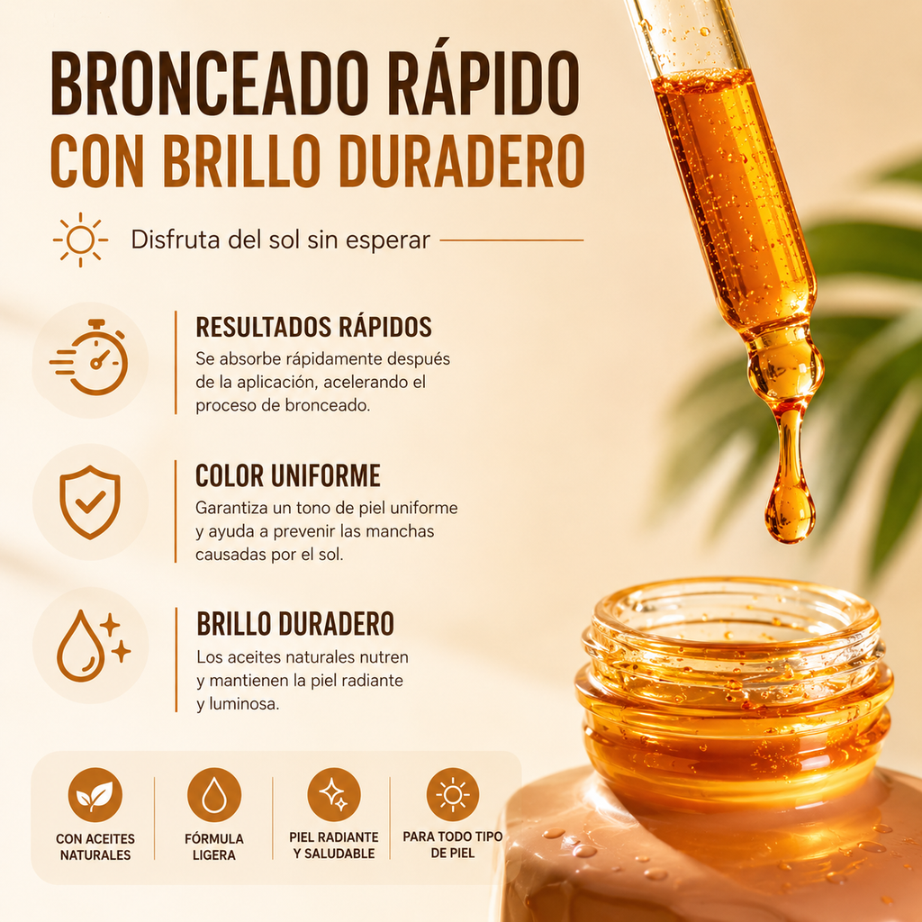 Sérum autobronceador 2 en 1
